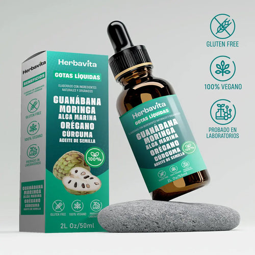 Herbavita | Extracto de Guanábana 100% Orgánico 10 en 1